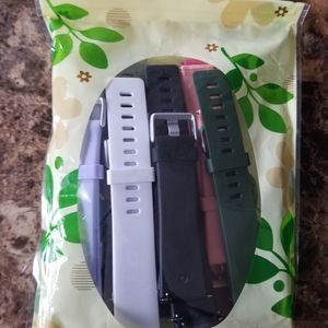 ***NWT*** 12 PACK ASSORTED COLORS FITBIT VERSA BANDS + 3 PACK SCREEN PROTECTORS